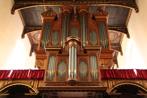 The organ viewed from the Chapel