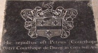 Courthope tombstone.  Click for enlarged view